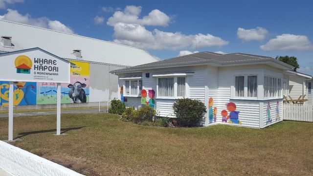 Morrinsville Community House in the afternoon sun